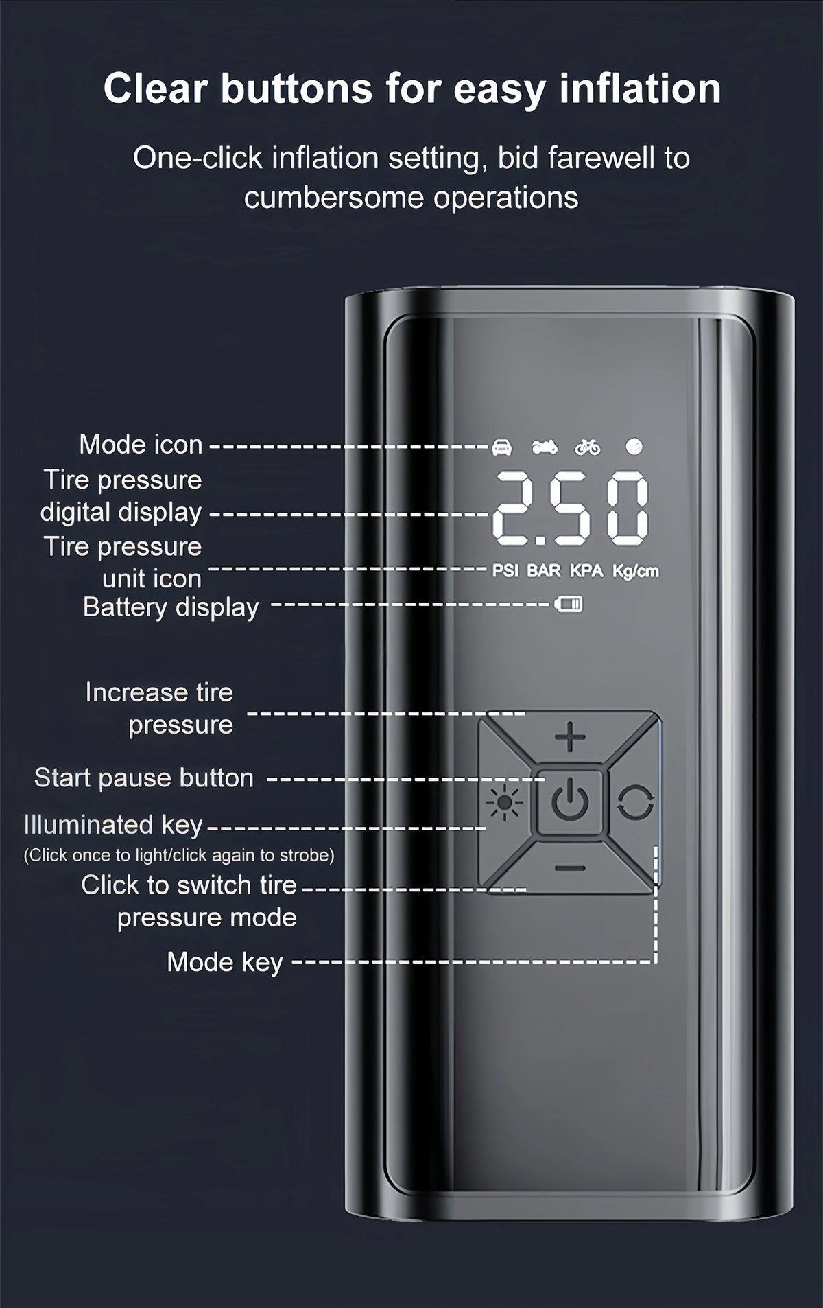 Portable Digital Air Compressor