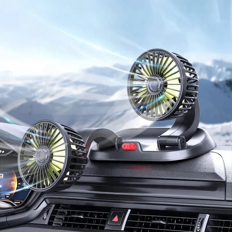Double Headed Vehicle Fan