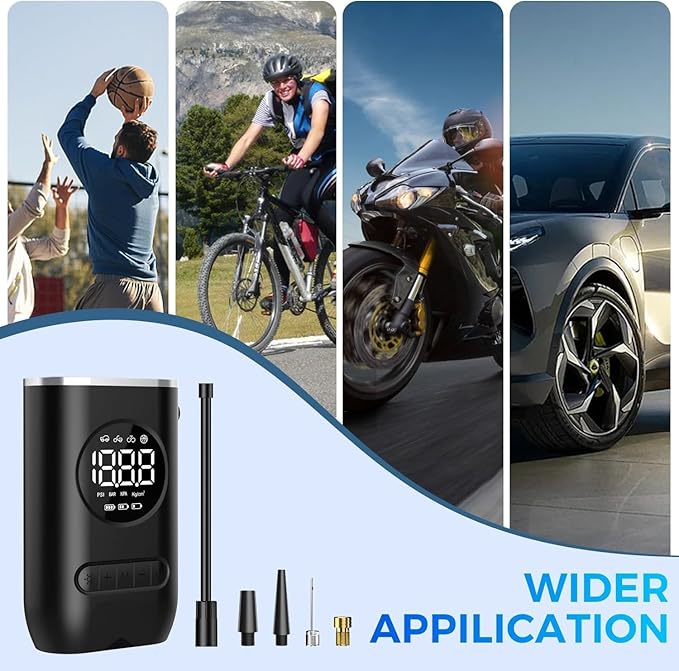 Portable Digital Tire Inflator Air Pump with LED Display